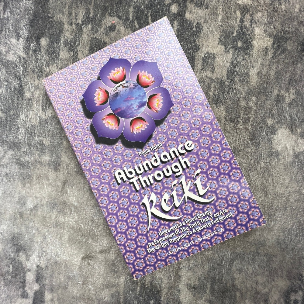 Abundance Through Reiki Paula Horan Paperback Book 42-Day Program Lotus Light